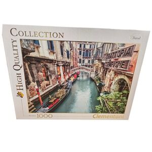 Clementoni 1000 Piece Puzzle Venice Canal Italy High Quality Collection 39328‎